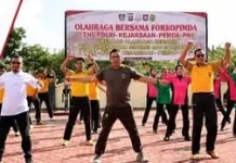 Kapolres Butur Ajak Forkopimda Perkuat Kebersamaan lewat Olahraga Bersama