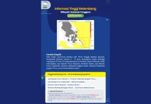 Prakiraan Tinggi Gelombang Sultra 22 – 25 Juli 2026