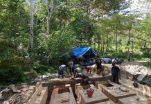 Pembangunan Jembatan Wakangka Masuki Tahap Penguatan Cofferdam