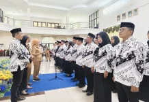 Pengukuhan PGRI Baubau, Pemkot Dorong Perkuat Kompetensi dan Perlindungan Guru