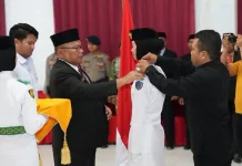 Paskibraka Busel Siap Bertugas, Bupati Tekankan Jiwa Kebangsaan
