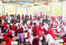 Semarak HUT Kemerdekaan, RA Perwanida Baubau Asah Kreativitas Anak