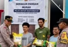 Polsek Kulisusu Barat Salurkan 2 Ton Beras SPHP