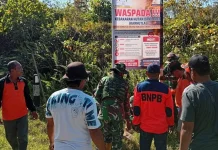 Cegah Karhutla, Koramil Pasarwajo Bersama Polsek dan BPBD Pasang Spanduk Imbauan