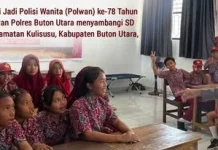 Polwan Buton Utara Goes to School, Ajarkan Siswa Berani Jaga Diri