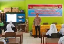 Satbinmas Polres Butur Edukasi Pelajar SMPN 2 Kulisusu tentang Bahaya Narkoba