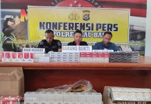 Peredaran Belasan Ribu Bungkus Rokok Ilegal Disita Polres Baubau