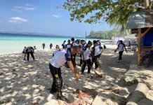 Lapas Baubau Gelar Bakti Sosial, Bersihkan Kawasan Pantai Nirwana
