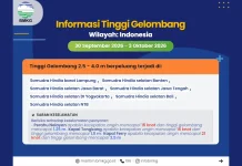 BMKG Ingatkan Potensi Gelombang Tinggi 4 Meter hingga 3 Oktober
