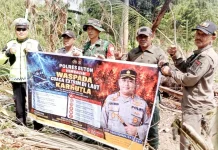 Cegah Karhutla, Polsek Kapontori Patroli Bersama TNI dan Instansi Terkait