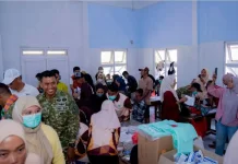 HUT Ke-81 TNI, Baksos Kesehatan Layani 270 Warga Buton Tengah