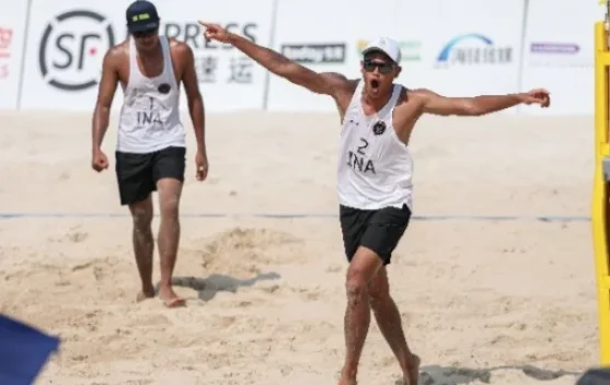 Tim Voli Pantai Putra Indonesia Melaju ke Perempat Final
