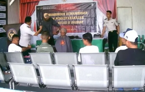 Siapkan Klien Mandiri Secara Ekonomi, Bapas Baubau Gelar Pelatihan Barbershop