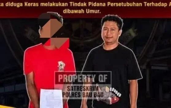 Polres Baubau Tahan Tersangka Kasus Kekerasan Seksual Anak