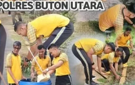 Sambut Hari Bhayangkara, Polres Butur Bakti Religi Rumah Ibadah