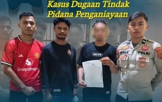 Polres Butur  Tahan Dua Tersangka Penganiayaan Aksi di Kantor Dinas Pendidikan