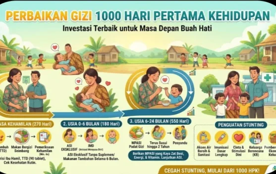 Gizi Optimal Seribu HPK Dukung Tumbuh Kembang Anak