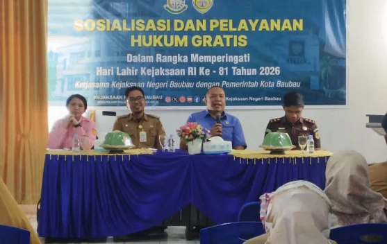 Kejari Baubau Sosialisasikan Layanan Hukum Gratis kepada Aparatur Kecamatan