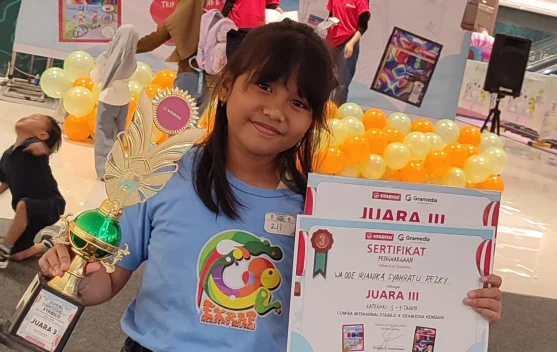 Ainka Asal Baubau Raih Juara Tiga Lomba Mewarnai Nasional