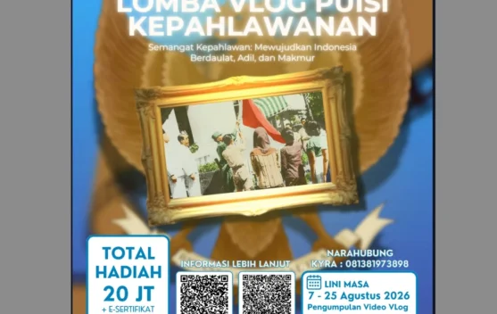 Hidupkan Semangat Perjuangan, Kemenbud Gelar Lomba Vlog Puisi Kepahlawanan