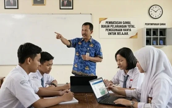 SE Mendikdasmen Nomor 18 Tahun 2026, Gawai di Sekolah Dibatasi