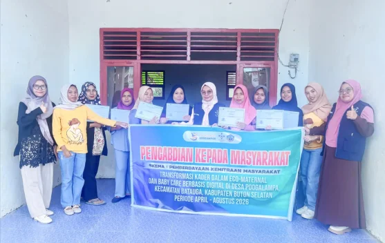 Tim PKM Politeknik Baubau Dorong Desa Sehat Digital di Poogalampa