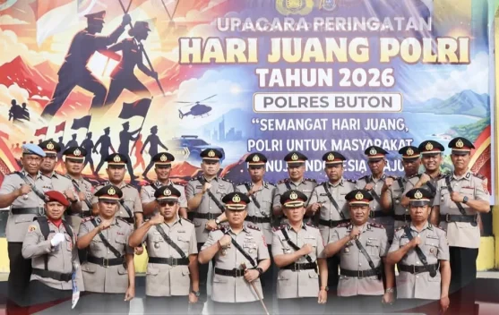 Hari Juang Polri, Kapolres Buton Tekankan Semangat Pengabdian