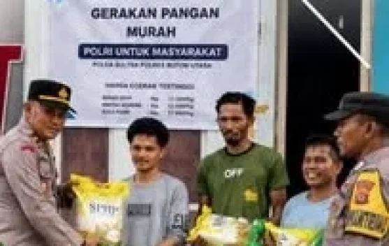 Polsek Kulisusu Barat Salurkan 2 Ton Beras SPHP