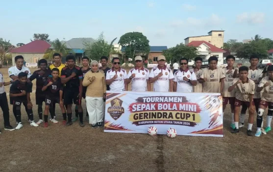 Bupati Buton Utara Buka Gerindra Cup I 2026, Diikuti 38 Klub