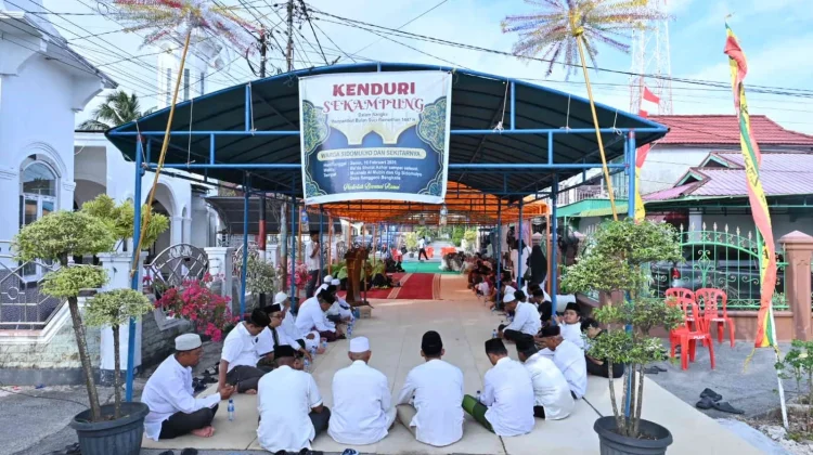 Kenduri Sekampung Sidomulyo Sambut Ramadhan Penuh Kebersamaan