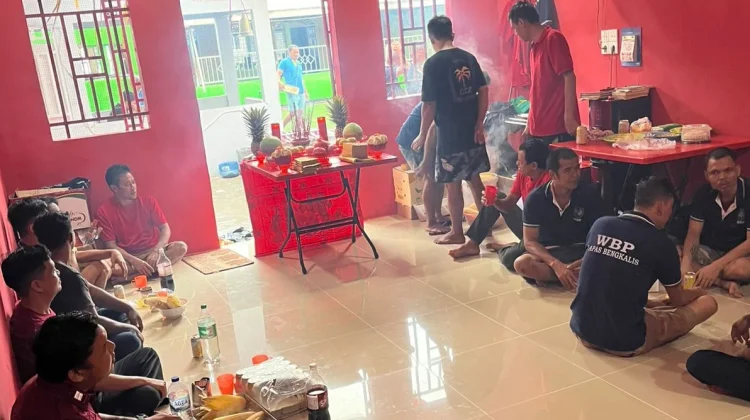 Puluhan Warga Binaan Lapas Bengkalis Rayakan Imlek