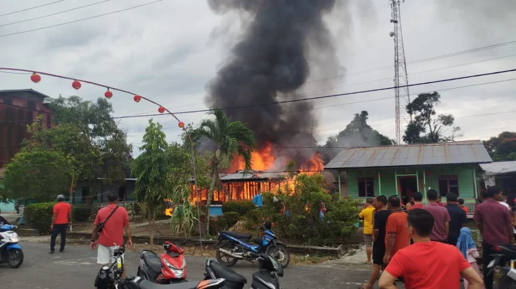 Rumah Terbakar saat Ditinggal Imlek di Rupat Utara