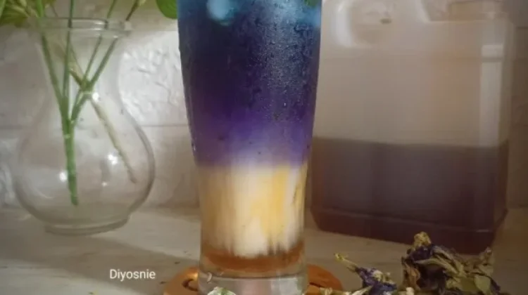 Es Teh Bunga Telang Madu Yakult, Sajian Praktis untuk Segala Suasana