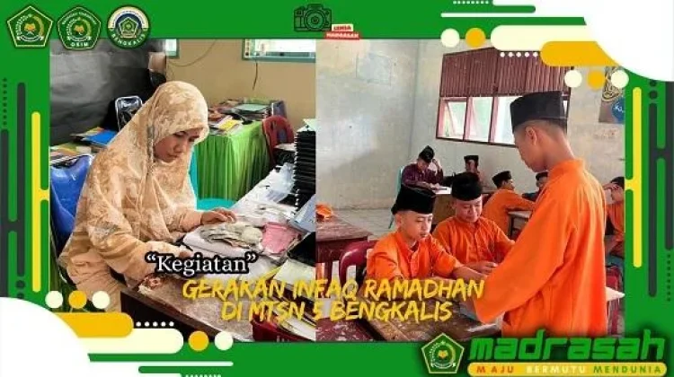 Gerakan Infaq Ramadan di lingkungan MTsN 5 Bengkalis