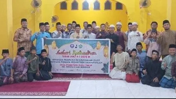 Tebar Kepedulian di Bulan Suci, Gudep Daarussalam Kunjungi Desa-Desa di Bengkalis