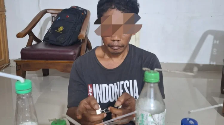 Laporan Warga, Polsek Mandau Tangkap Pengguna Narkotika