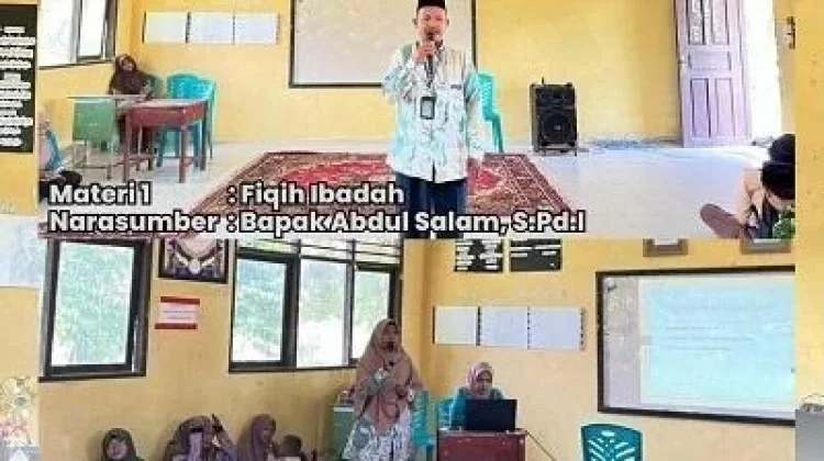 Siswa MTsN 5 Bengkalis Antusias Ikuti Materi Keagamaan Pesantren Kilat