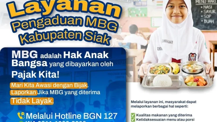 Pemkab Siak Buka Pengaduan Program Makan Gizi Gratis