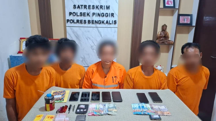 Polsek Pinggir Ringkus Tiga Pelaku Narkotika