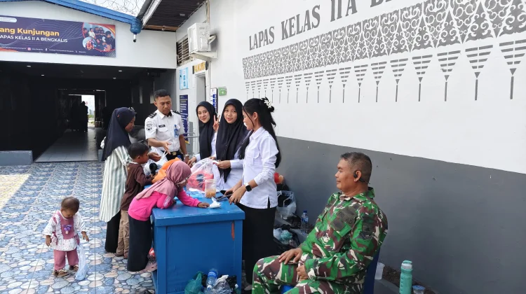 Kunjungan Lebaran Hangatkan Lapas Bengkalis