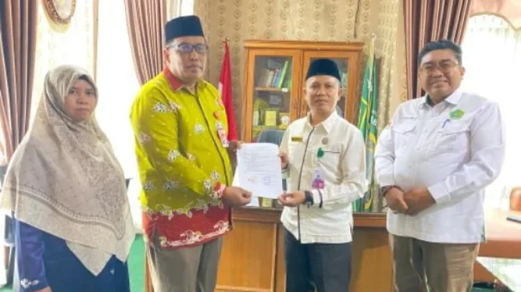 Kemenag Pelalawan Serahkan Aset MTs Darul Falah, Tonggak menuju Penegerian