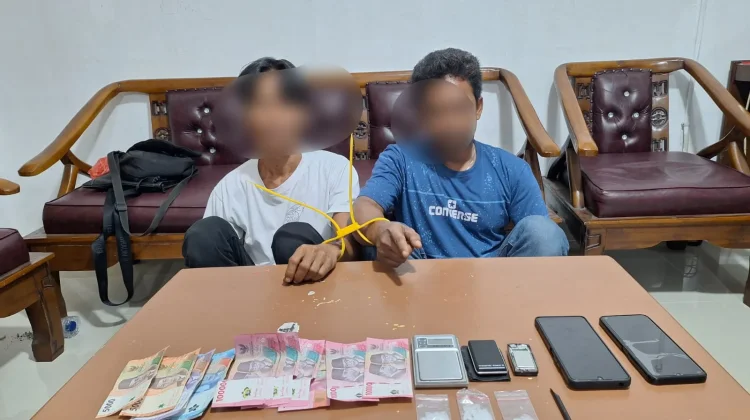 Polsek Mandau Tangkap Dua Pengedar Sabu