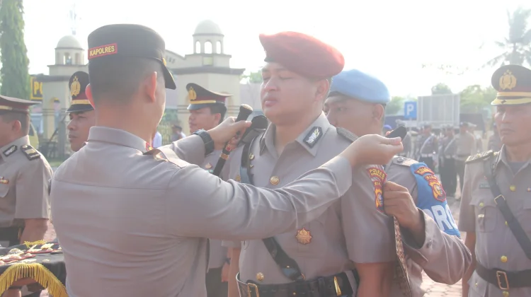 Kapolres Bengkalis Pimpin Sertijab Pejabat Utama