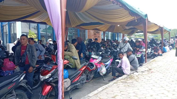 Arus Balik Bengkalis Masih Dipadati Sepeda Motor