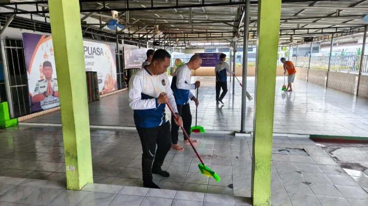 Lapas Bengkalis Gelar Aksi Bersih Sambut Hari Bhakti