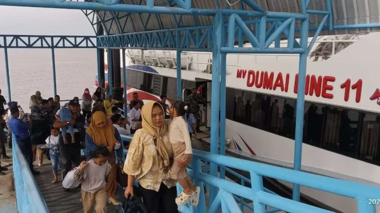 Arus Balik Bengkalis Masih Padat Hari Keenam Lebaran