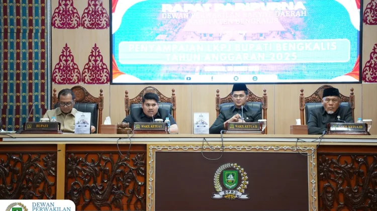 DPRD Kabupaten Bengkalis Gelar Paripurna Penyampaian LKPJ Bupati 2025