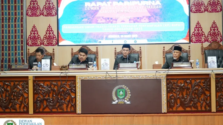 DPRD Kabupaten Bengkalis Gelar Paripurna Pandangan Fraksi atas LKPJ Bupati 2025