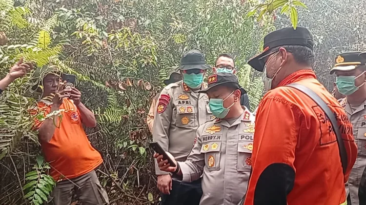 Kapolda Riau Tinjau Karhutla Kecamatan Bengkalis
