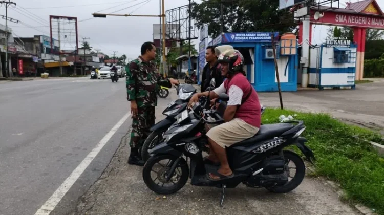 Komsos Babinsa Koramil 03/Mandau Sosialisasi Nilai Pancasila